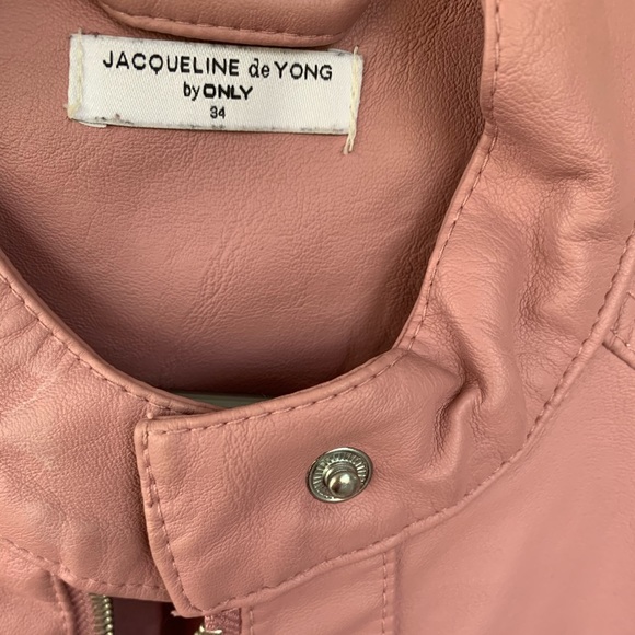 ONLY Pink Leather Jacket - Picture 5 of 6
